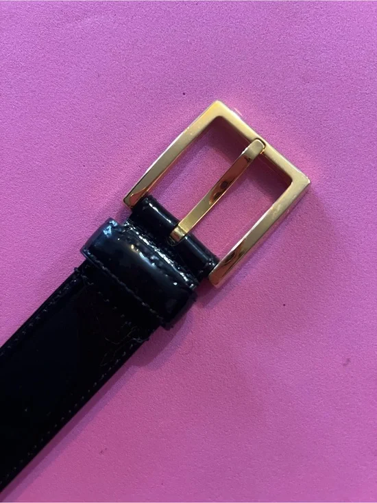 Michael Kors Black Leather Belt XS