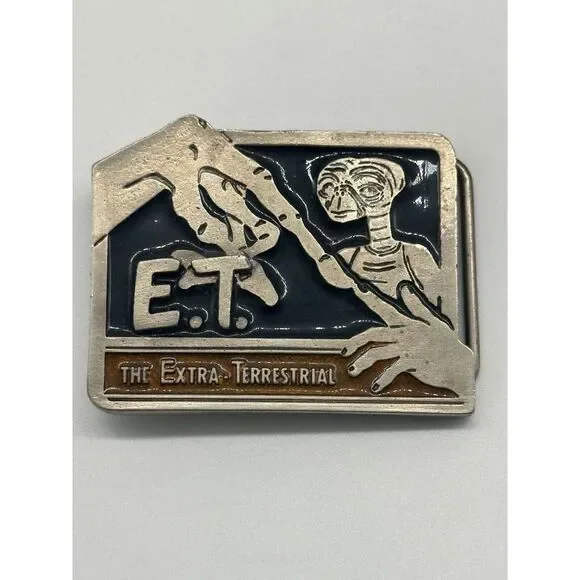 Vintage 80's E.T. The Extra - Terrestrial Belt Buckle‎