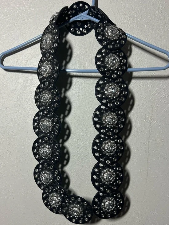 Women’s Nocona Belt Co Jeweled Concho Belt size XL EUC and Heavy!