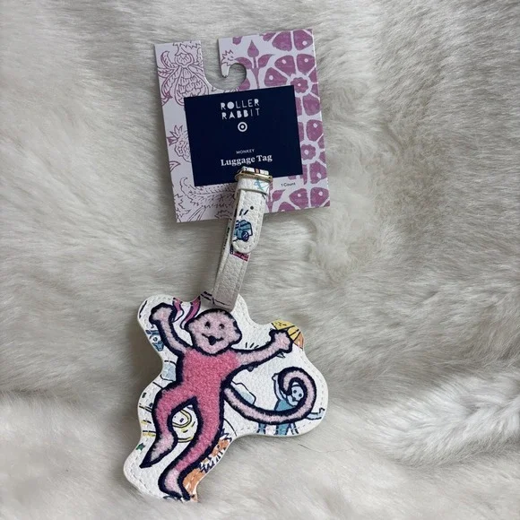 Roller Rabbit X Target Sea Life Monkey Luggage Tag NEW