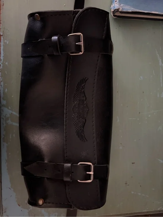 Leather Harley Davidson forks/handle bag bag/satchel