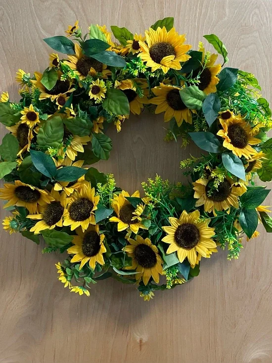 20” Sunflower Grapevine Wreath