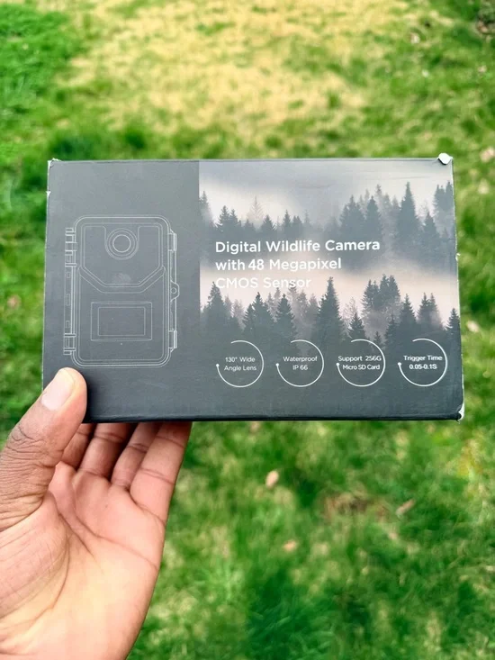 Digital Wildlife Camera 48MP CMOS Sensor – Black