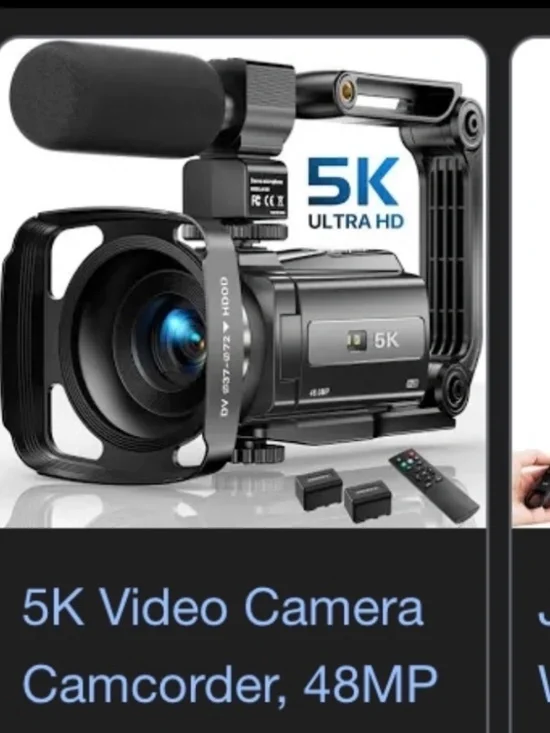 Camera cámara 5k profesional for videos reels and music