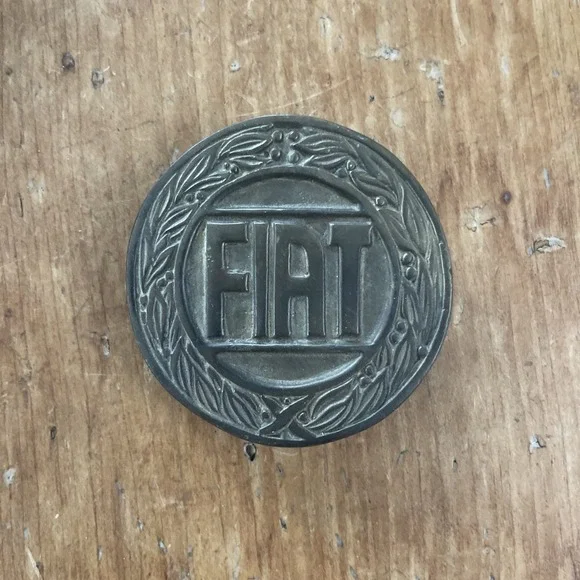 VINTAGE 1970s **FIAT**‎ BELT BUCKLE AUTO CAR SOLID BRASS BELT BUCKLE