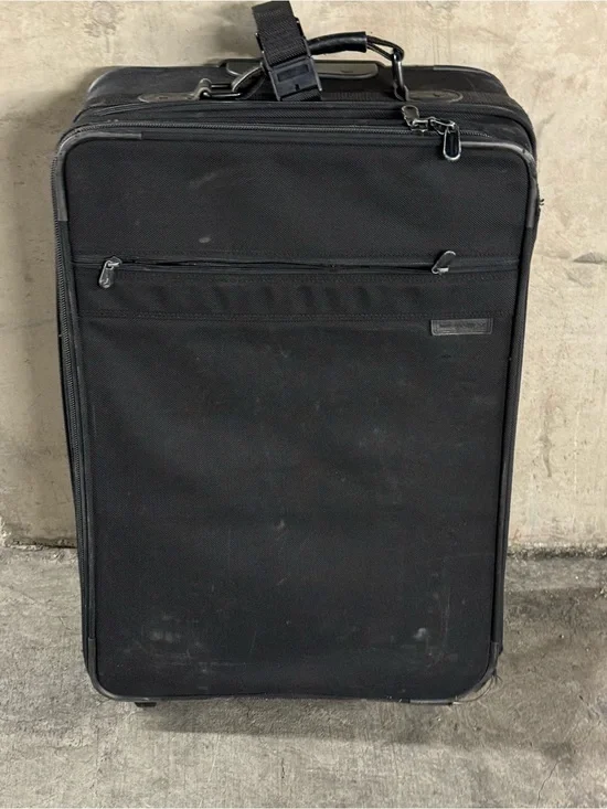 Briggs & Riley Black Men's Carry-On Travel Luggage Needs Repair