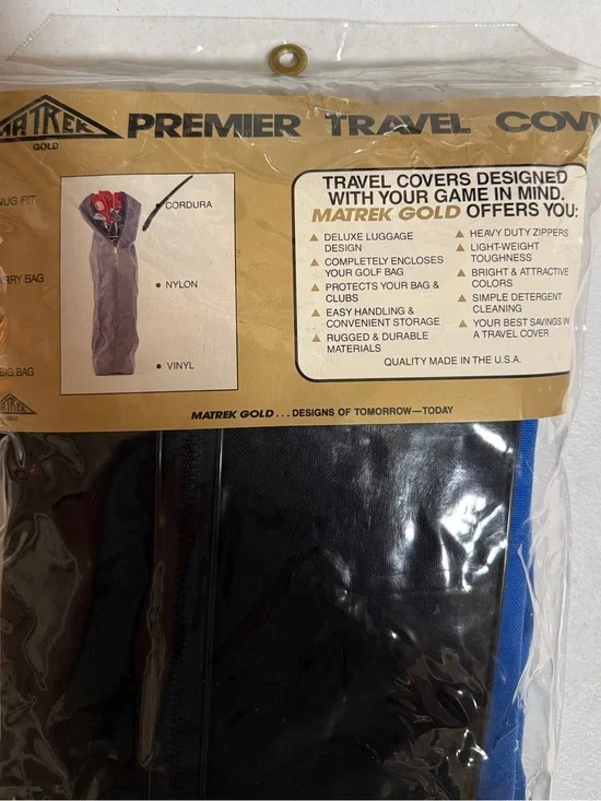 Premier Travel Cover - Black & Blue Golf Bag Protector