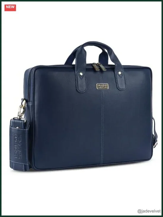 Genuine Leather Laptop Messenger Bag for Men, 15.6
