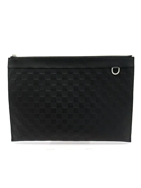 Louis Vuitton Pochette Discovery Damier Infini Clutch Black