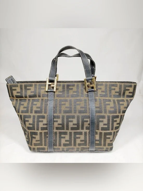 Authentic Vintage Fendi Zucca FF Canvas Tote 🤎 W COA