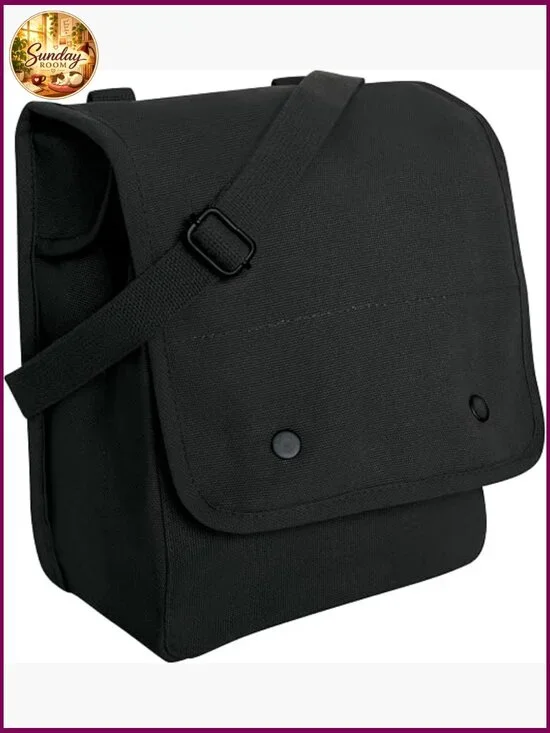 Canvas Map Case Shoulder Bag – Rugged Crossbody EDC Utility Storage