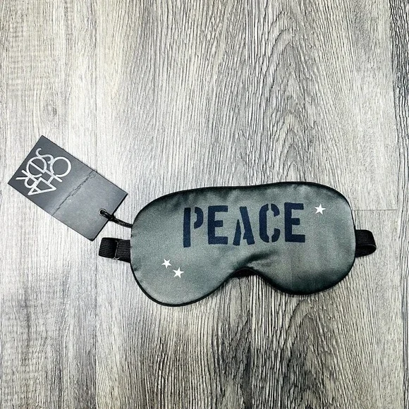 Chaser NWT Peace Time Sleep Mask Blindfold Adjustable Strap Elastic Dark Olive