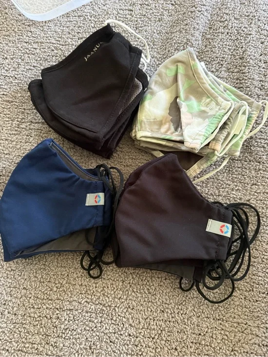 Reusable Face Mask bundle - Black, Navy & Camo