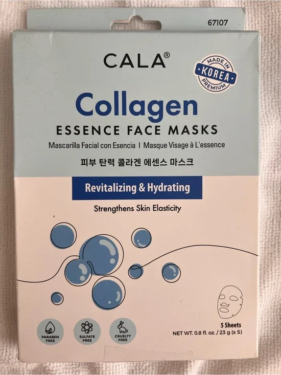 Cala Collagen Essence Face Masks — 5 pack