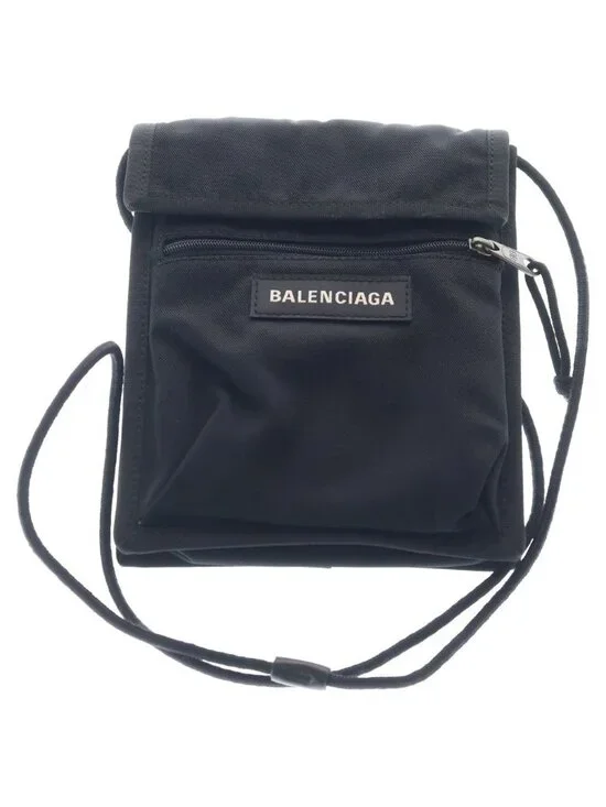 Balenciaga Explorer Pochette Shoulder Bag Pouch Black