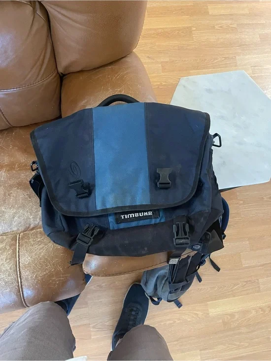 Timbuk2 Blue and Black Messenger Bag