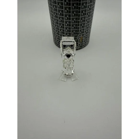 Swarovski Crystal Standing Dog Figurine 7635 Clear Retired