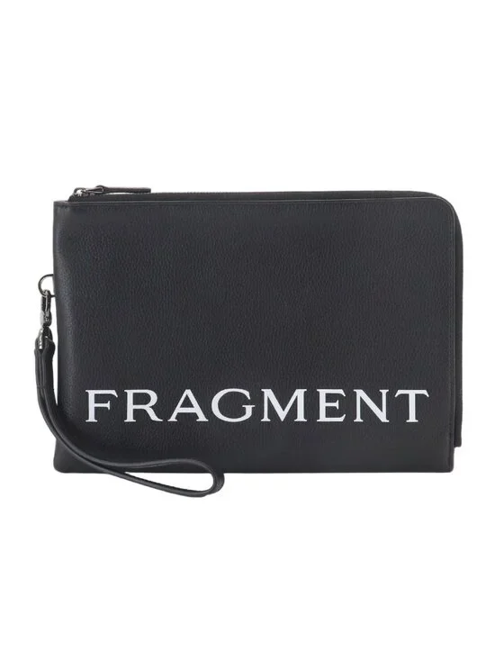 Bvlgari Fragment Clutch Leather Black White Hiroshi Fujiwara