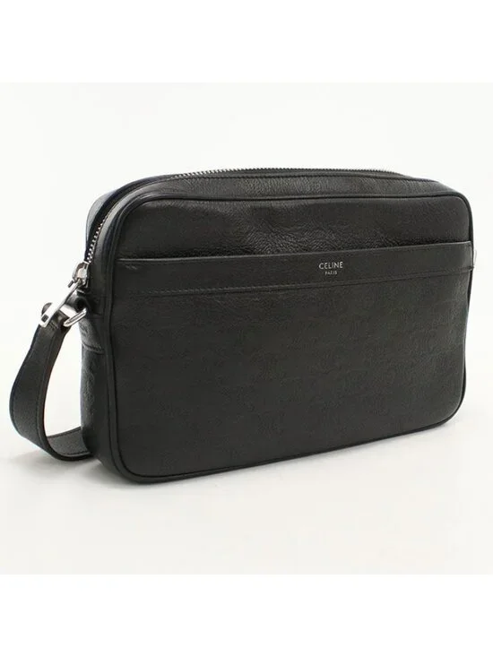 Celine Messenger Bag Embossed Triomphe Crossbody Calf