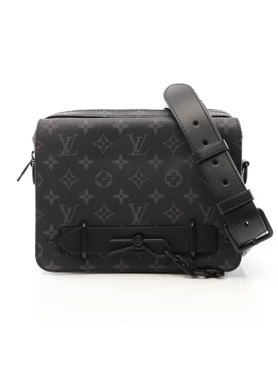 Louis Vuitton Shoulder Bag Steamer Messenger Canvas Leather