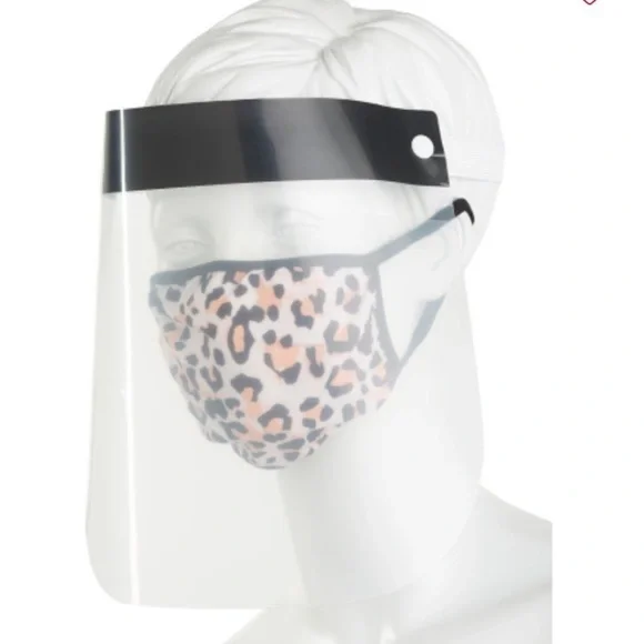 Clear Face Shield & Mask 2Pc Adults Mask Set