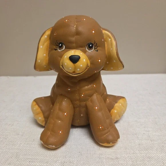Ceramic Brown Dog Piggy Bank.