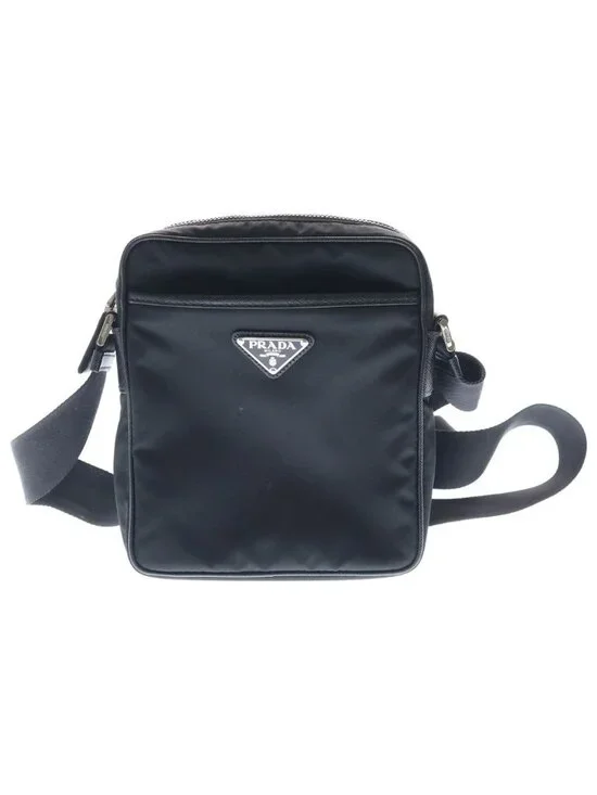 Prada Re-Nylon Saffiano Shoulder Bag Black