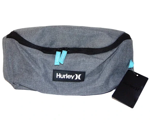 Hurley One and Only Waist Pack Fanny Pack Crossbody Belt Bag Gray Heather NWT