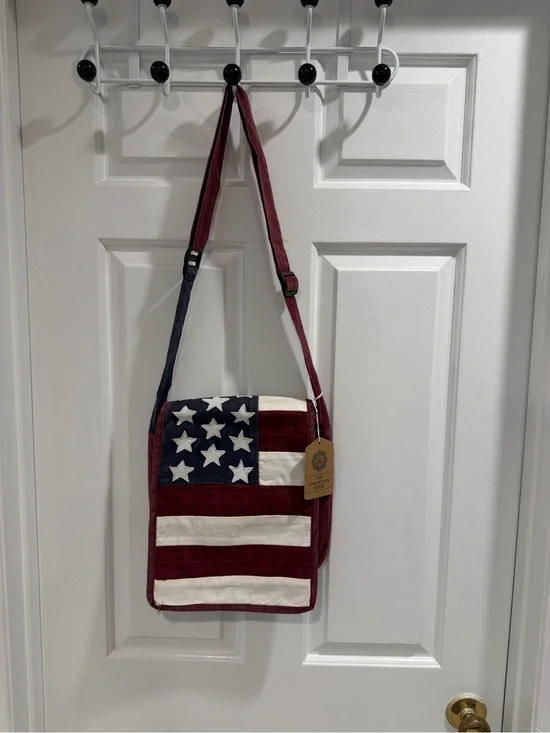 NWT American Flag Patchwork Crossbody Bag - The Royal Collection
