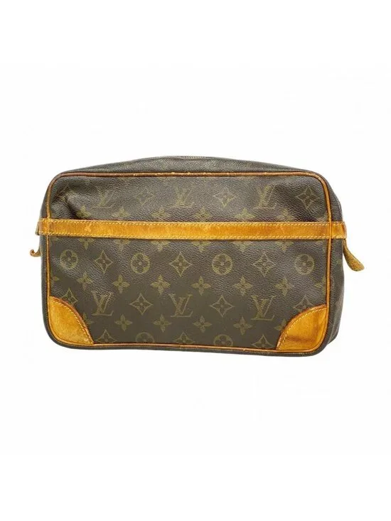 Louis Vuitton Clutch Monogram Compiegne 28 Brown