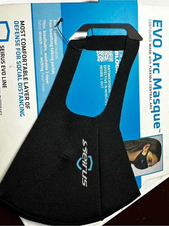 Seirus EVO Arc Black Contoured Face Mask