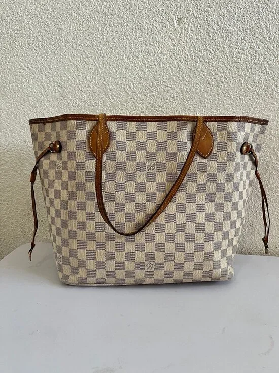 Louis Vuitton Neverfull MM Damier Azur tote bag