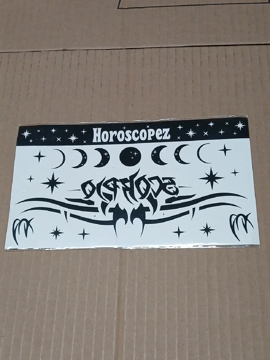 Dolls Kill Horoscopez Scorpio Zodiac Sign Temporary Tattoo Sheet NIP Horoscope