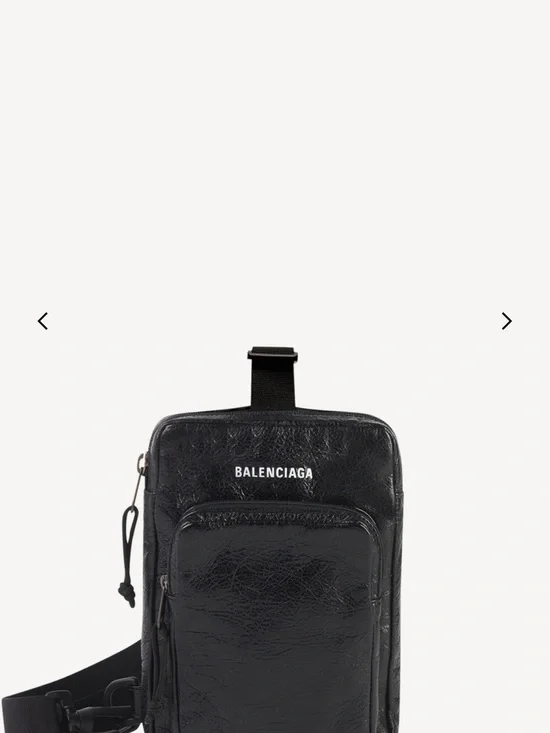Balenciaga Explorer Crossbody Messenger Bag - Black