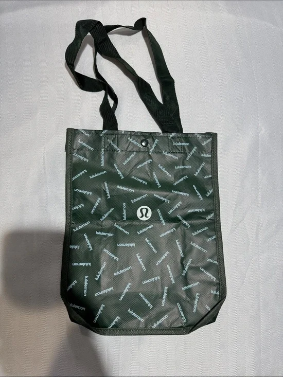 lululemon athletica Dark Green Logo Messenger Tote