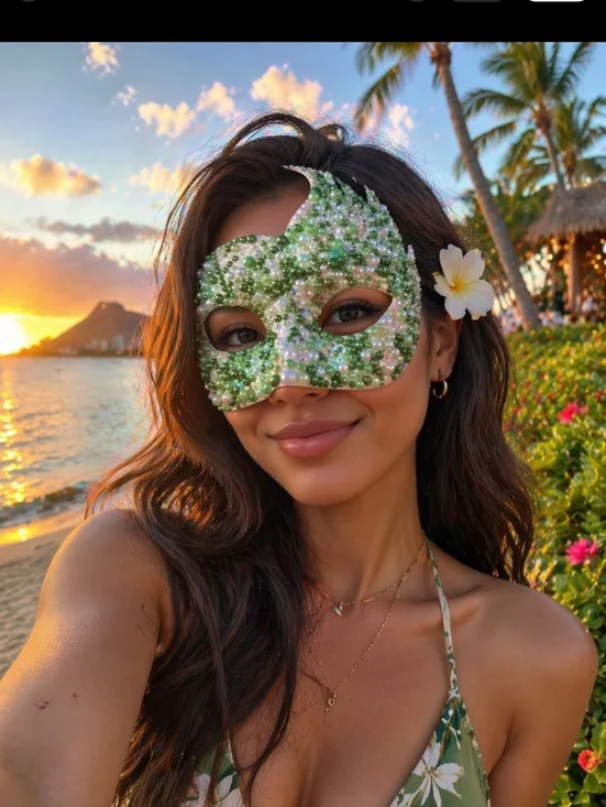 Decorative Masquerade Mask Designed By Wiapuna