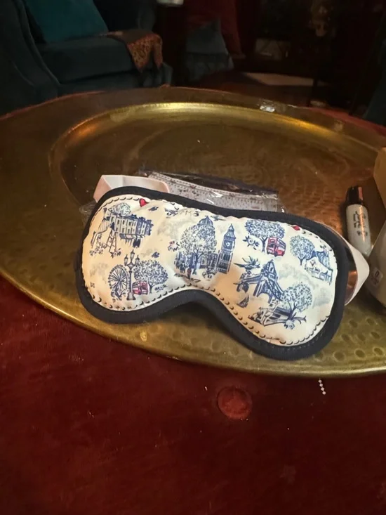 Cath Kidston London theme Sleep Eye Mask with Lavender Elastic Strap