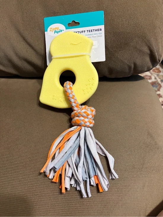 ZippyPaws Retired Zippytough Teether- Brigette Bird Made of Durable TPR Material