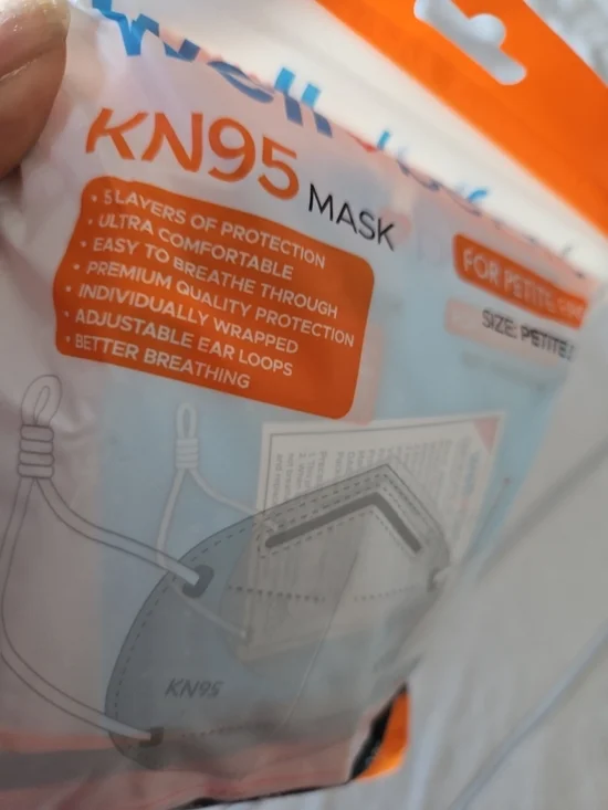 wellBefore KN95 Face Mask (20) Petite Small - 4.5