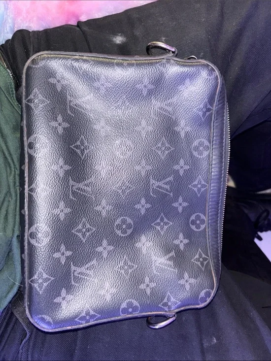 Louis Vuitton Monogram Eclipse Canvas Messenger Crossbody - Black