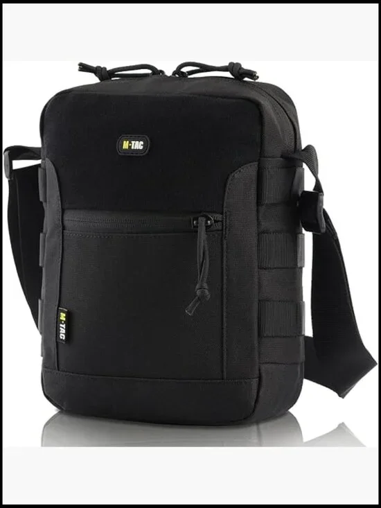Canvas Messenger Crossbody Bag Durable Adjustable Zipper Closure Tactical