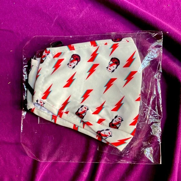 NWT David Bowie Cloth Face Mask