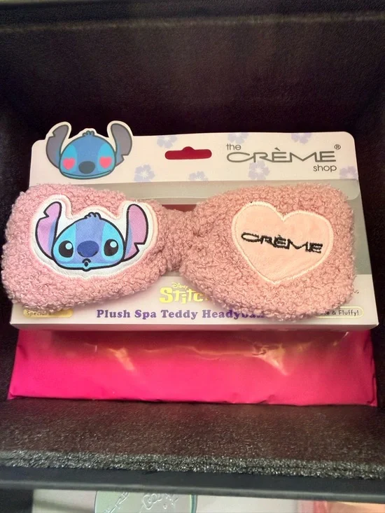 The Crème Shop x Disney Stitch Pink Plush Spa Eye Mask DS622261-P