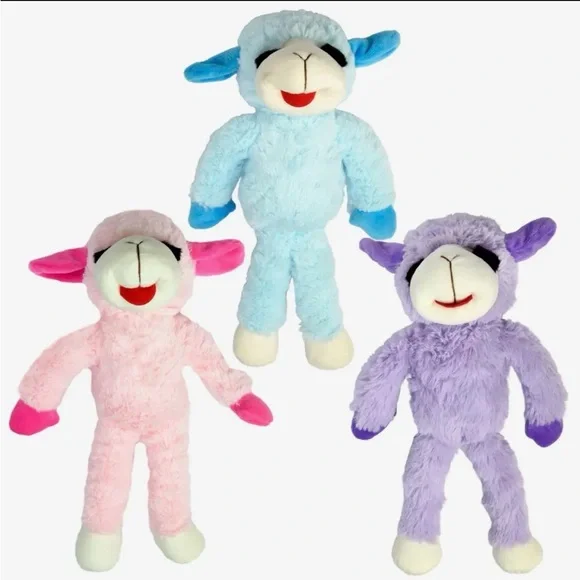 Dog Plush Lamb Chop Soft Toy in Blue NWT