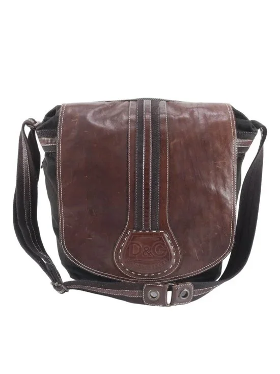 Dolce & Gabbana D&G Leather Shoulder Bag Crossbody Messenger