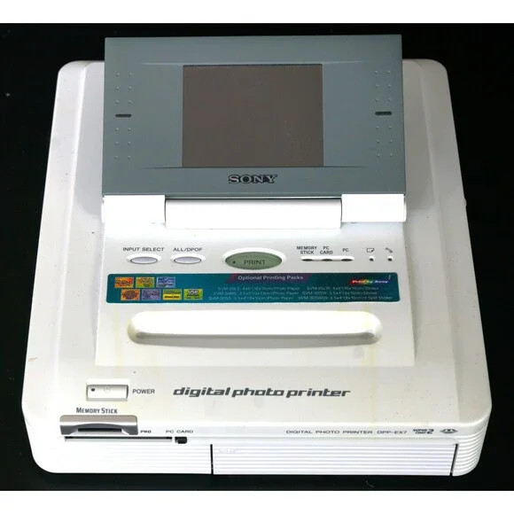 Sony DPP-EX7 Digital Photo Thermal Printer, All Manuals & Accessories, And Paper