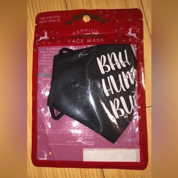 Adult BAH HUM BUG Fashion Face Mask