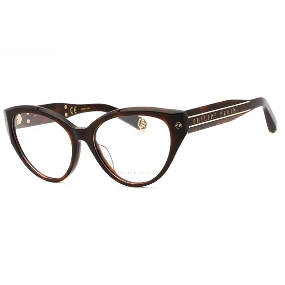 NWT PHILIPP PLEIN VPP052M 0752 Shiny Dark Havana Eyeglasses