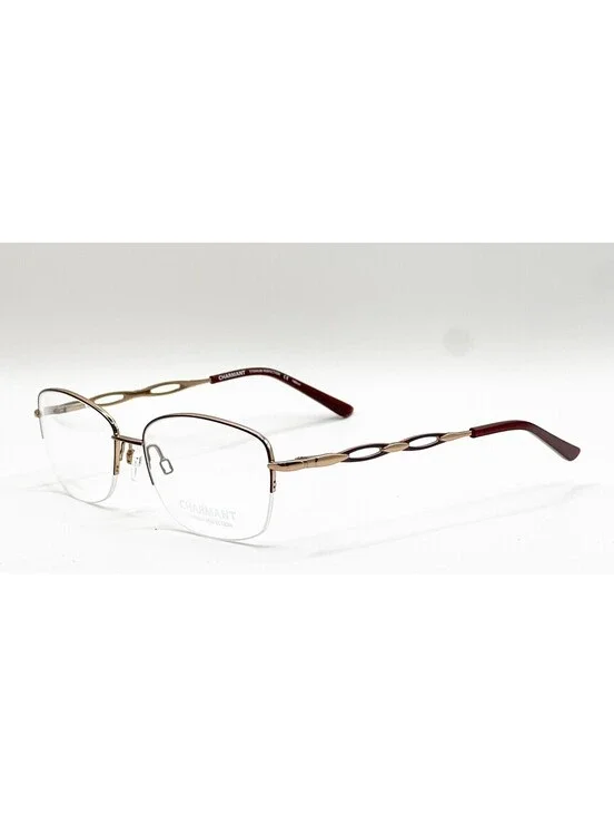 Charmant CH29201 BU Burgundy Rectangle Authentic Eyeglass Frames 54-17-140