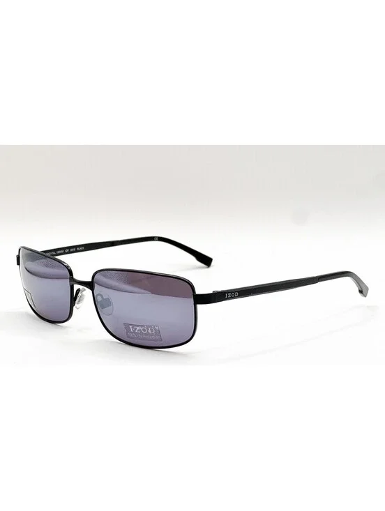 Izod 3510 Black Rectangle Authentic Sunglasses 60-17-150